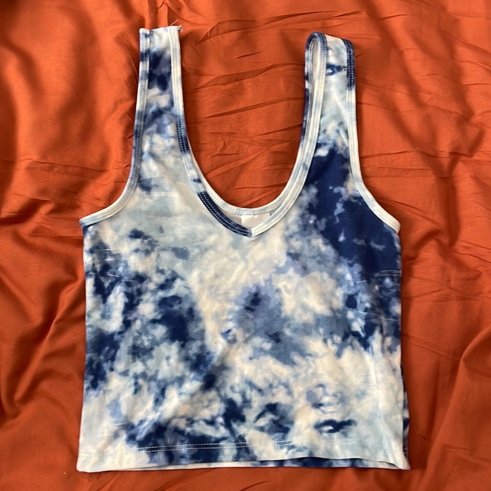 Blue Tie-dye Tank casual suzette collection size S/M